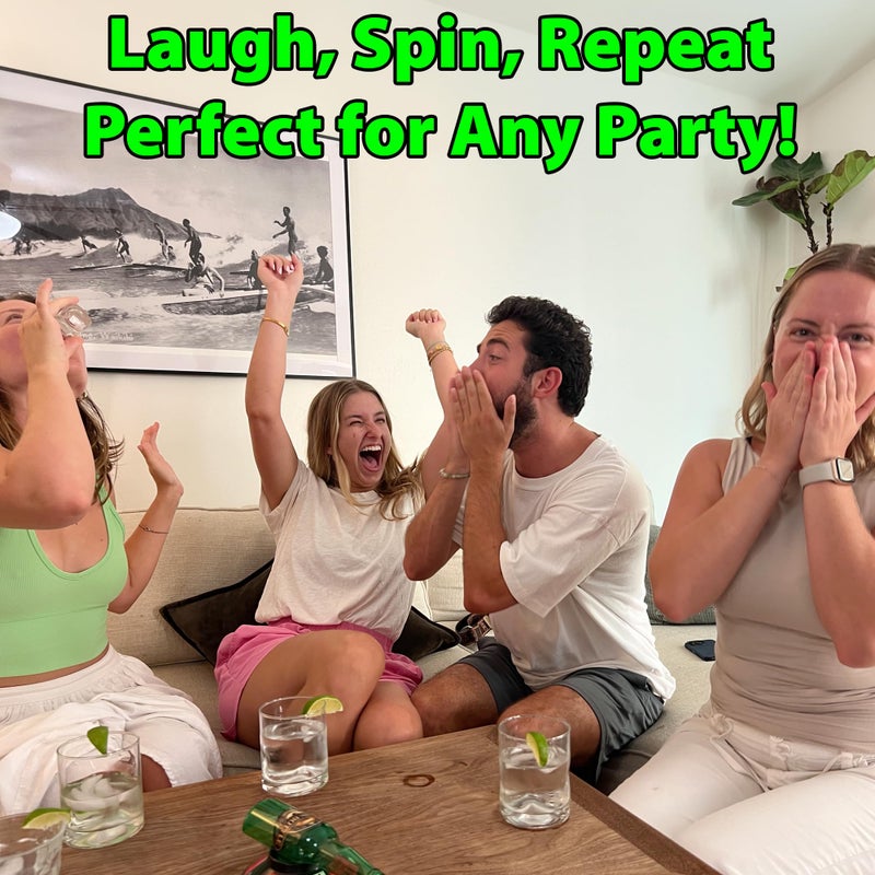 Barbuzzo Funwares Spin The Bottle - Classic Party Game with a Hilarious Twist - Perfect for Birthdays, Gatherings, Bachelor Parties, and More - Entertaining Gift for Friends and Family - Image 3